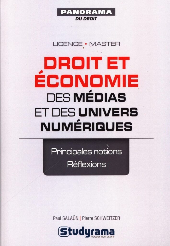 Droit et économie des médias et des univers numériques - couverture